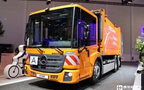 2024IAA : Pionnier dans le domaine des camions à entrée basse, Mercedes eEconic 300 tout électrique – Prise de vue en direct