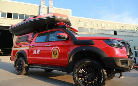 JAC Pickup Pionnier du sauvetage! 168 camionnettes frontales JAC T8PRO Nighthawk Fire and Rescue ont été livrées