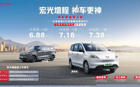 À partir de 68 800 yuans ! Le tout premier MPV hybride rechargeable économique de 60 000 yuans, Wuling Hongguang Range Extender, est lancé officiellement