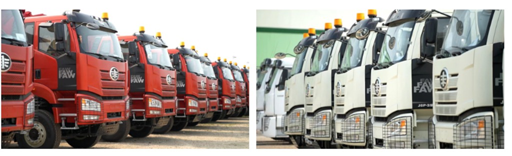 ​​### Départ pour la Guinée ! 212 camions Jiefang livrés avec succès​​