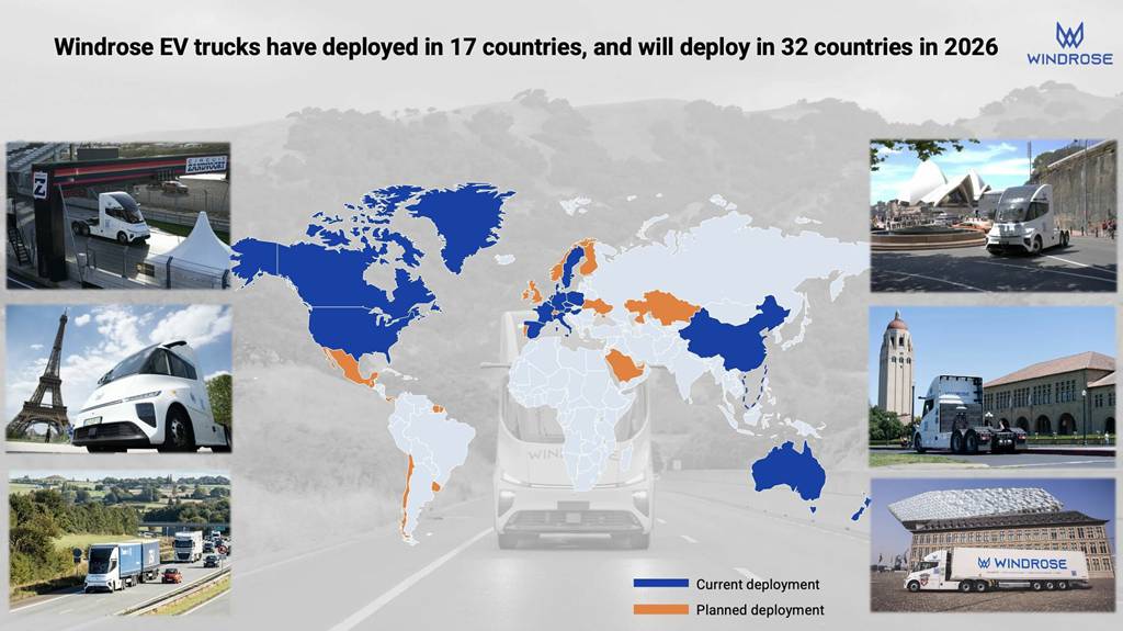 ​​Windrose Technology dévoile son camion électrique 670 km d'autonomie au Chili, en partenariat avec Walmart et MPM​​