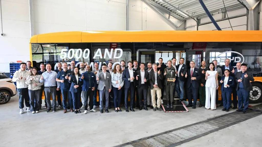 Jalon important ! BYD livre son 5000e bus électrique en Europe