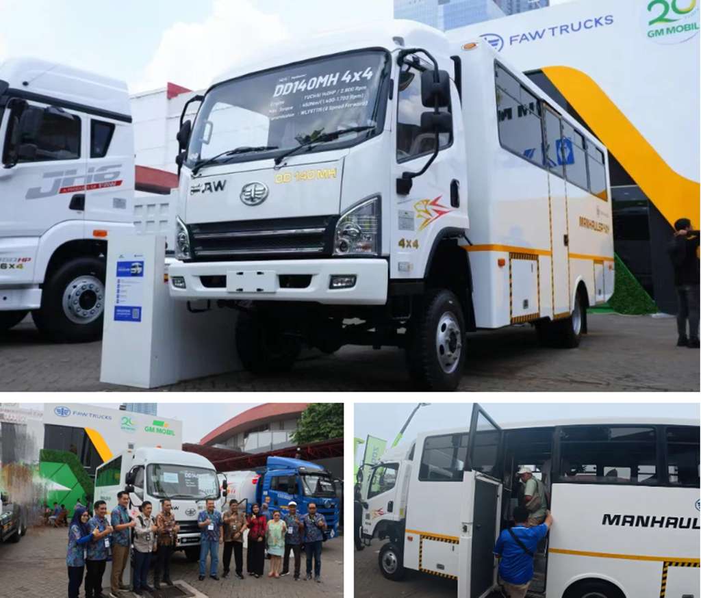 ​​FAW Jiefang remporte un succès retentissant avec plus de 30 000 visiteurs à la 23e Foire internationale minière d'Indonésie​​