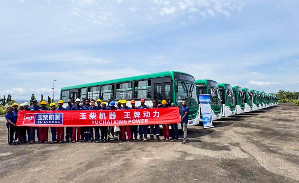 Remplacement des marques internationales premium ! Yuchai livre des moteurs d'autobus au Nigeria