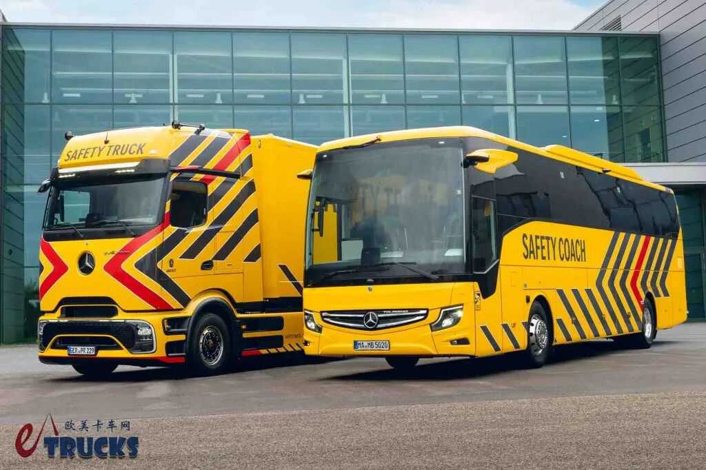 ​Révolution de la sécurité des camions à l'ère électrique ? Mercedes-Benz présente l'eActros 600 Safety Truck