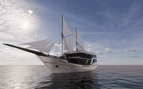 Une nouvelle percée à l&rsquo;international : Weichai accompagne le yacht en bois PHINISI indonésien lors de son essai de navigation.