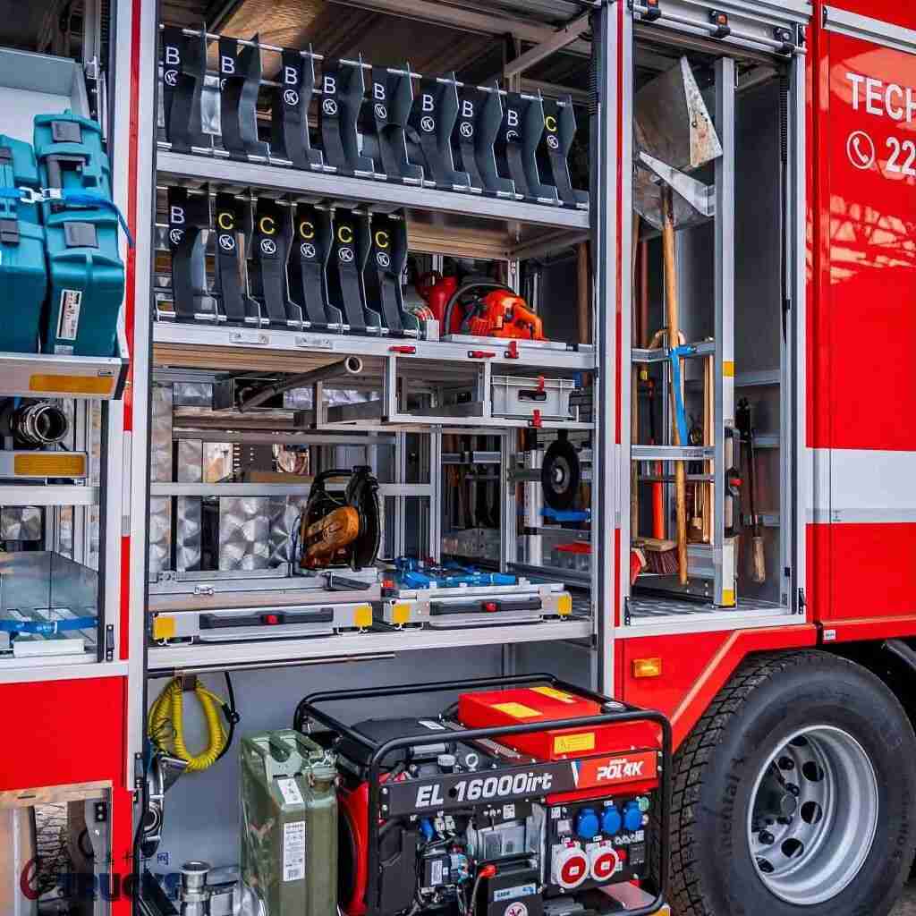 Des véhicules d'urgence qui ressemblent à des œuvres d'art ? Le Scania G Series, un véhicule de secours technologique conçu spécialement pour l'industrie pétrochimique, en image réelle