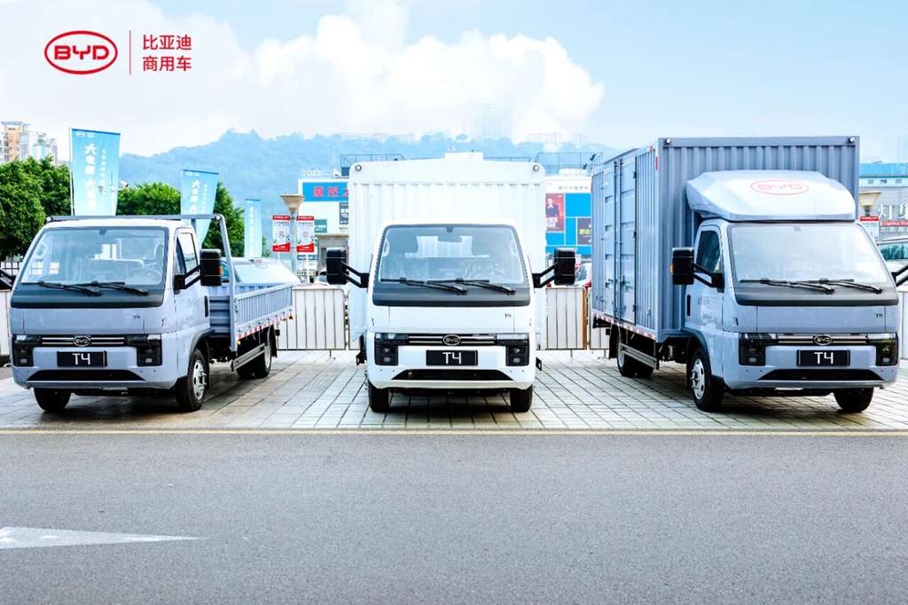 BYD lance le camion léger T4-91kWh : plus de batterie, plus de charge utile